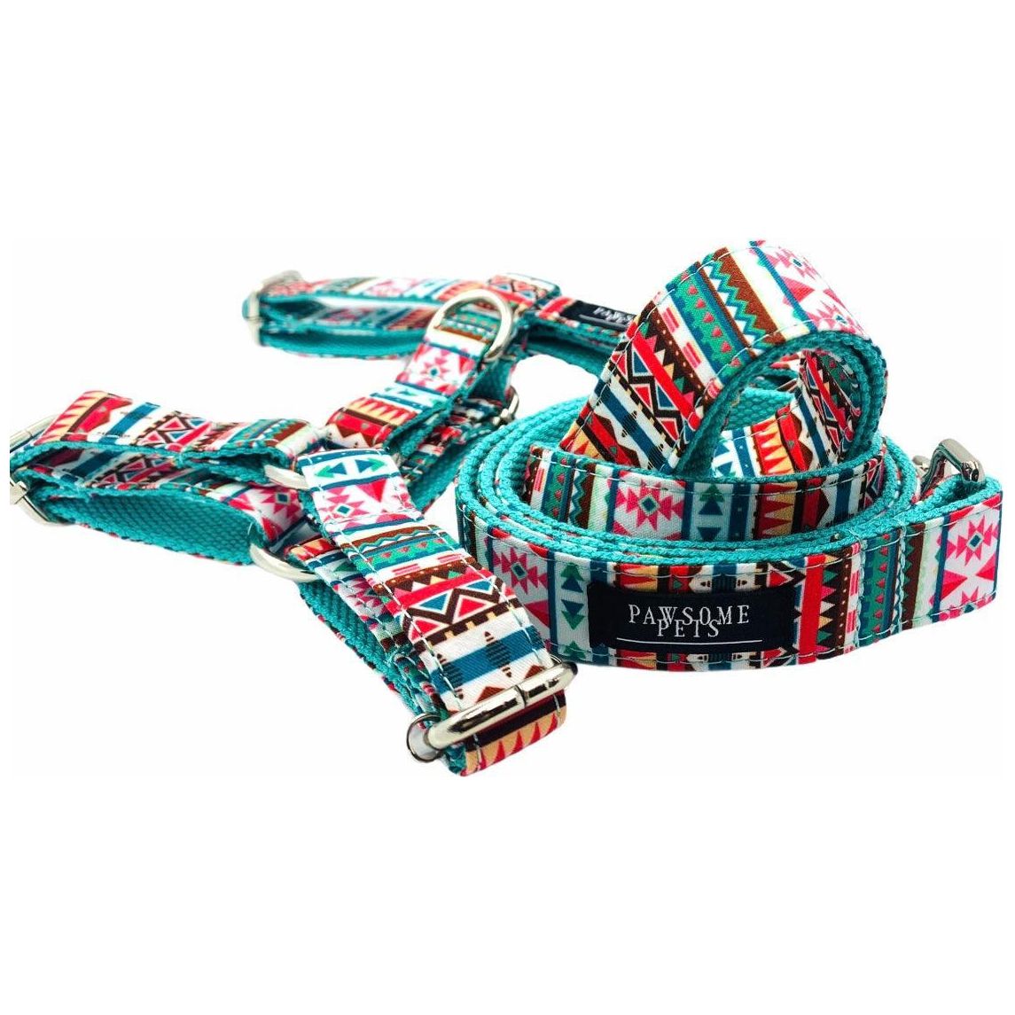 Tropical Step-In Harness & Leash Bundle – Adjustable & Secure Fit - Purekind Living
