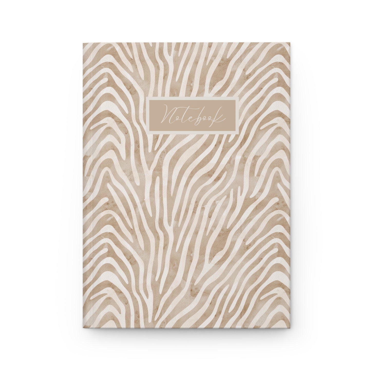 Neutral Zebra Print Notebook – Modern Aesthetic Journal - PUREKIND