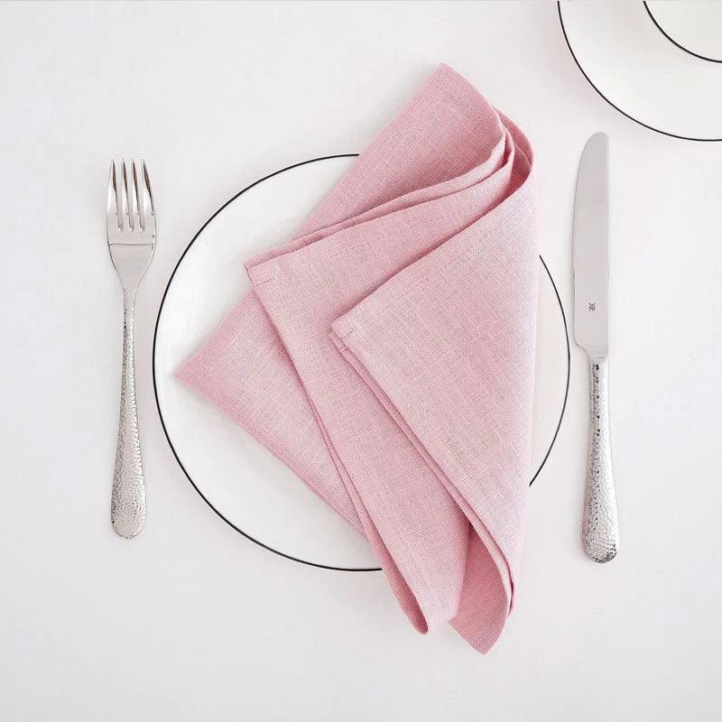 Luxury Handmade Linen Napkins – Set of 4, 100% Pure Linen - Purekind Living