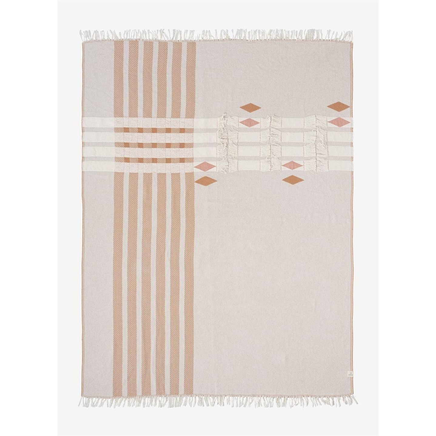 Boho Cotton Sofa Throw Blanket – Oeko-Tex Certified, Lightweight & Breathable - Purekind Living