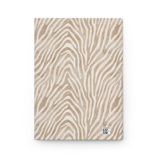 Neutral Zebra Print Notebook – Modern Aesthetic Journal - PUREKIND