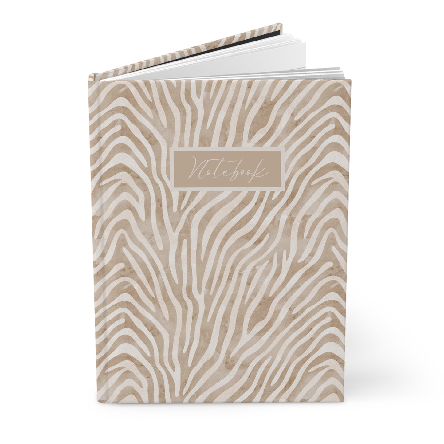 Neutral Zebra Print Notebook – Modern Aesthetic Journal - PUREKIND