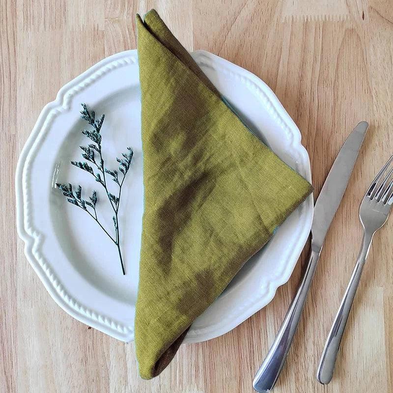 Luxury Handmade Linen Napkins – Set of 4, 100% Pure Linen - Purekind Living