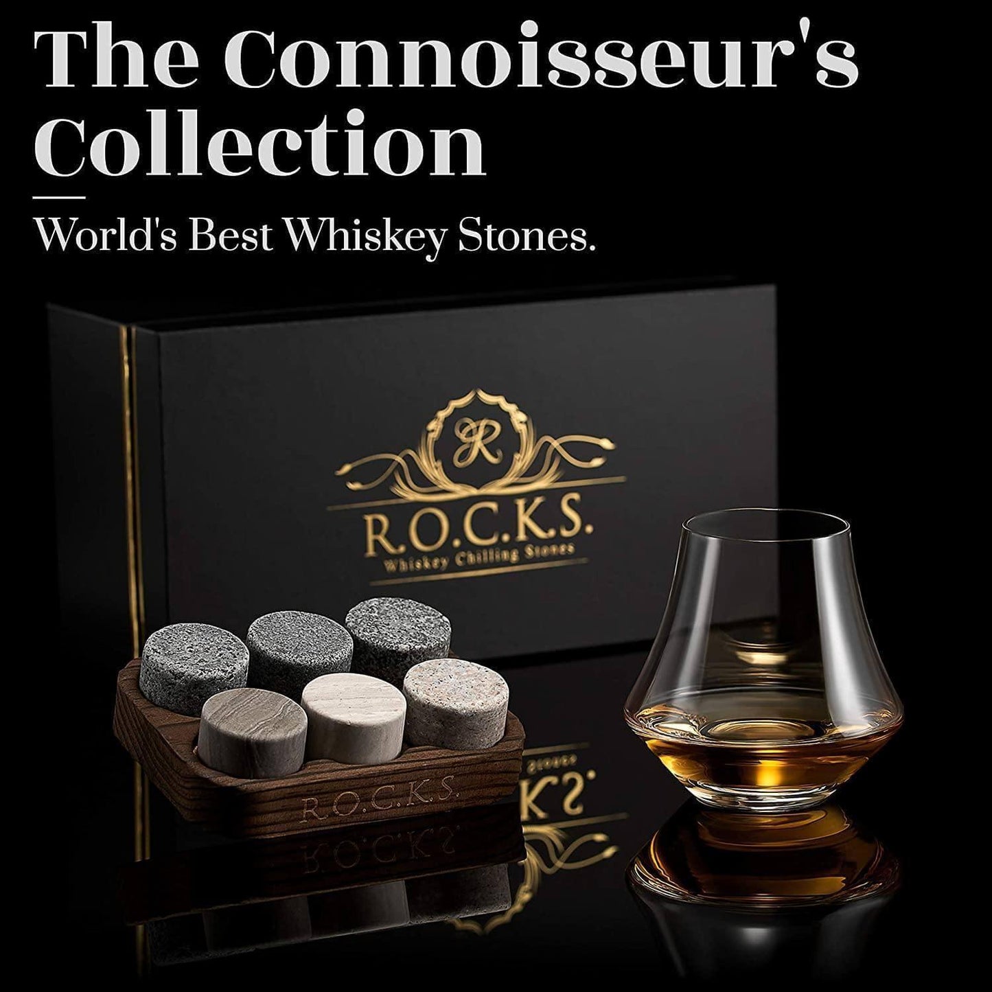 The Connoisseur’s Set – Nosing Glass & Granite Whiskey Stones - Purekind Living