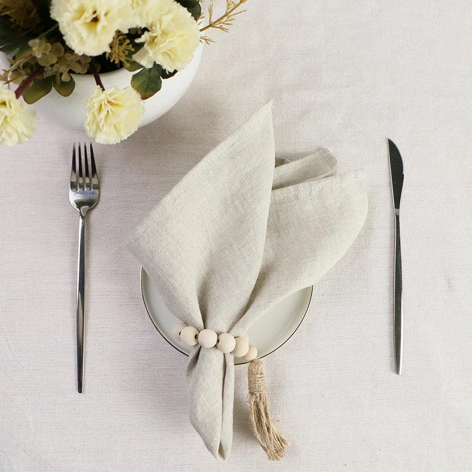 Luxury Handmade Linen Napkins – Set of 4, 100% Pure Linen - Purekind Living