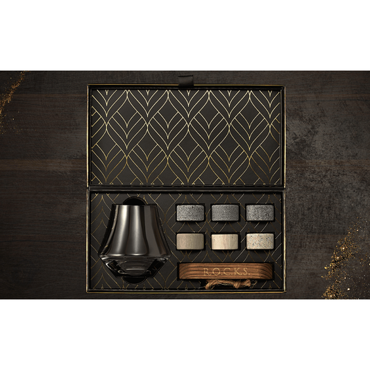 Shop The Connoisseur's Set - Nosing Glass Edition. Includes granite whiskey stones and a crystal whiskey glass, all in a gift-ready box. Perfect for whiskey lovers.