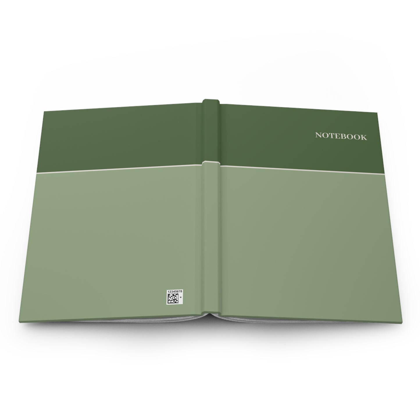 Elegant Hardcover Journal for Daily Use – Green & Sage Design