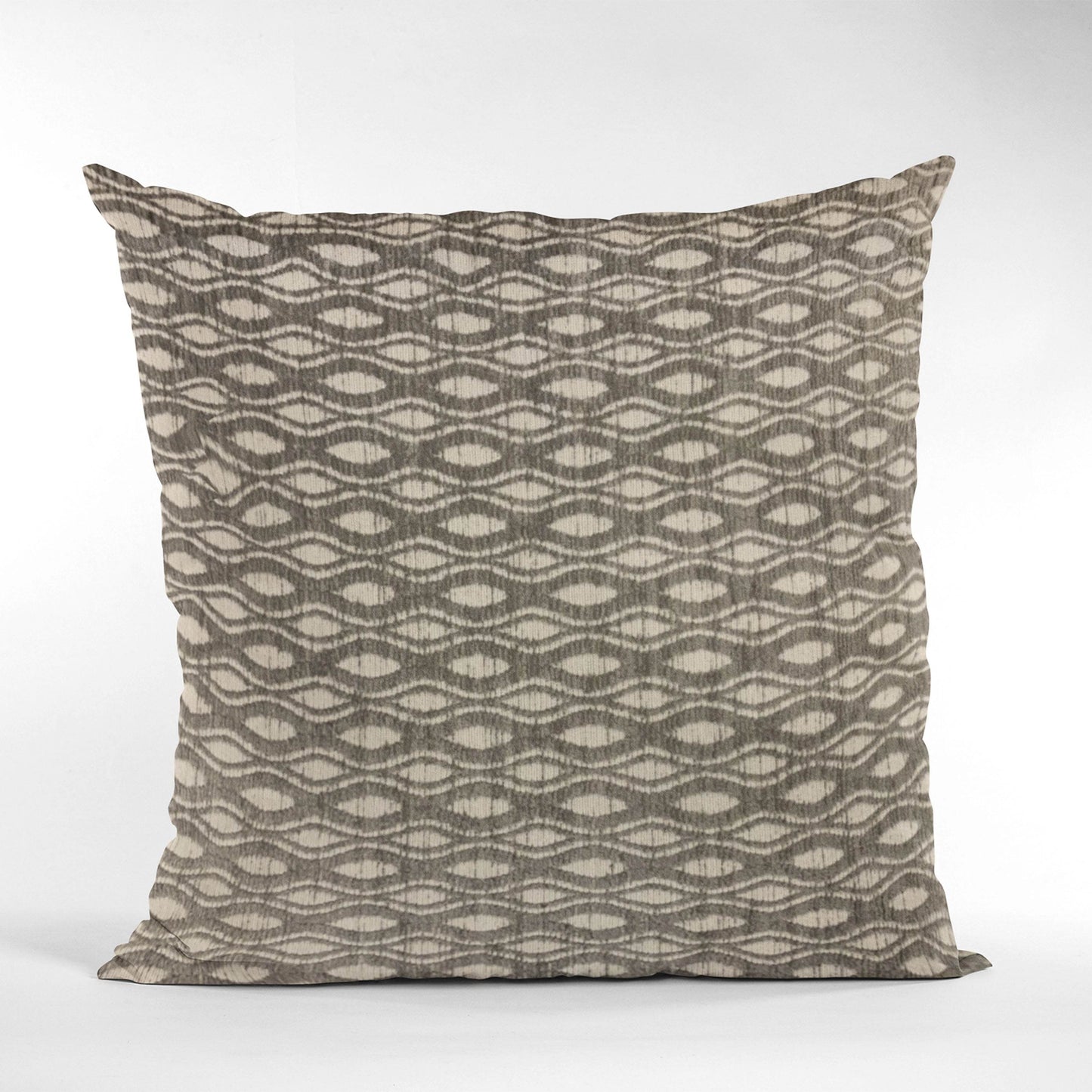 Patterned pillow on a white background
