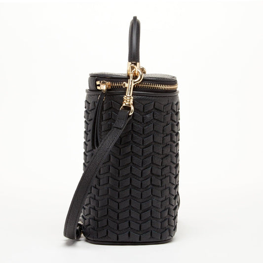 Elsa Black Basket Weave Leather Bag – Limited Edition by SUSU - Purekind Living