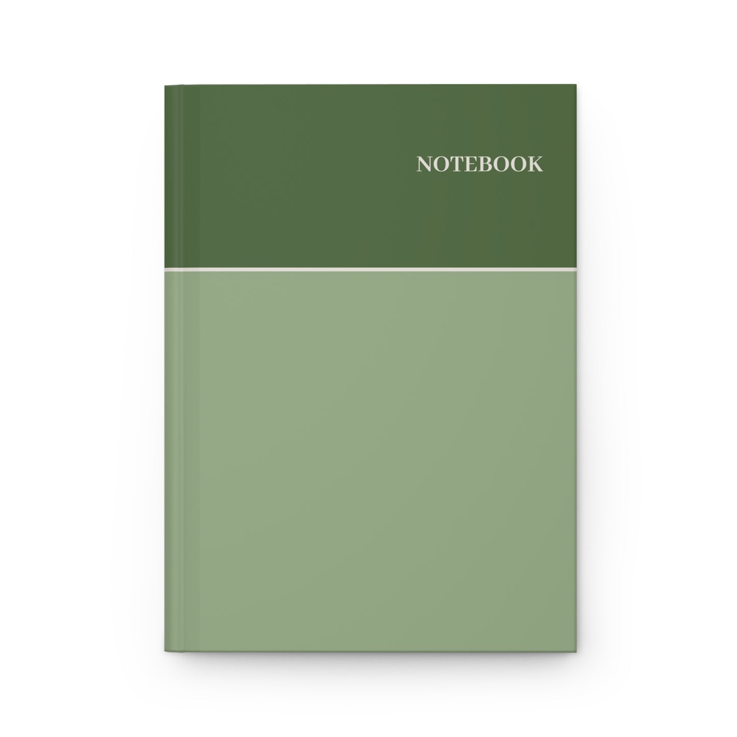 Green & Sage Hardcover Notebook – Lined Journal for Writing