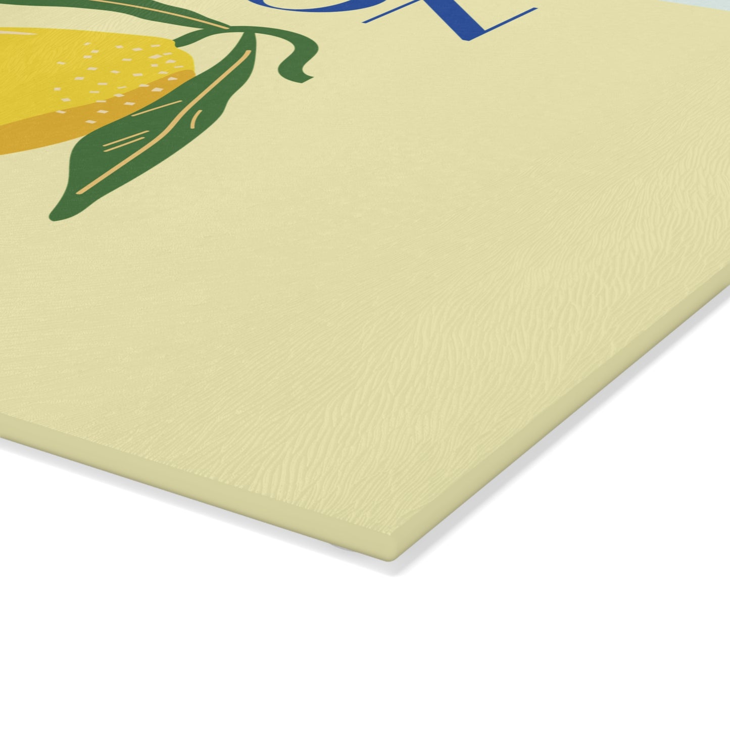 Textured surface of limon cello tempered glass board