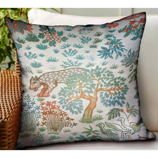Wild Jungle Multi-Animal Throw Pillow – Indoor/Outdoor Luxe Cushion - Purekind Living