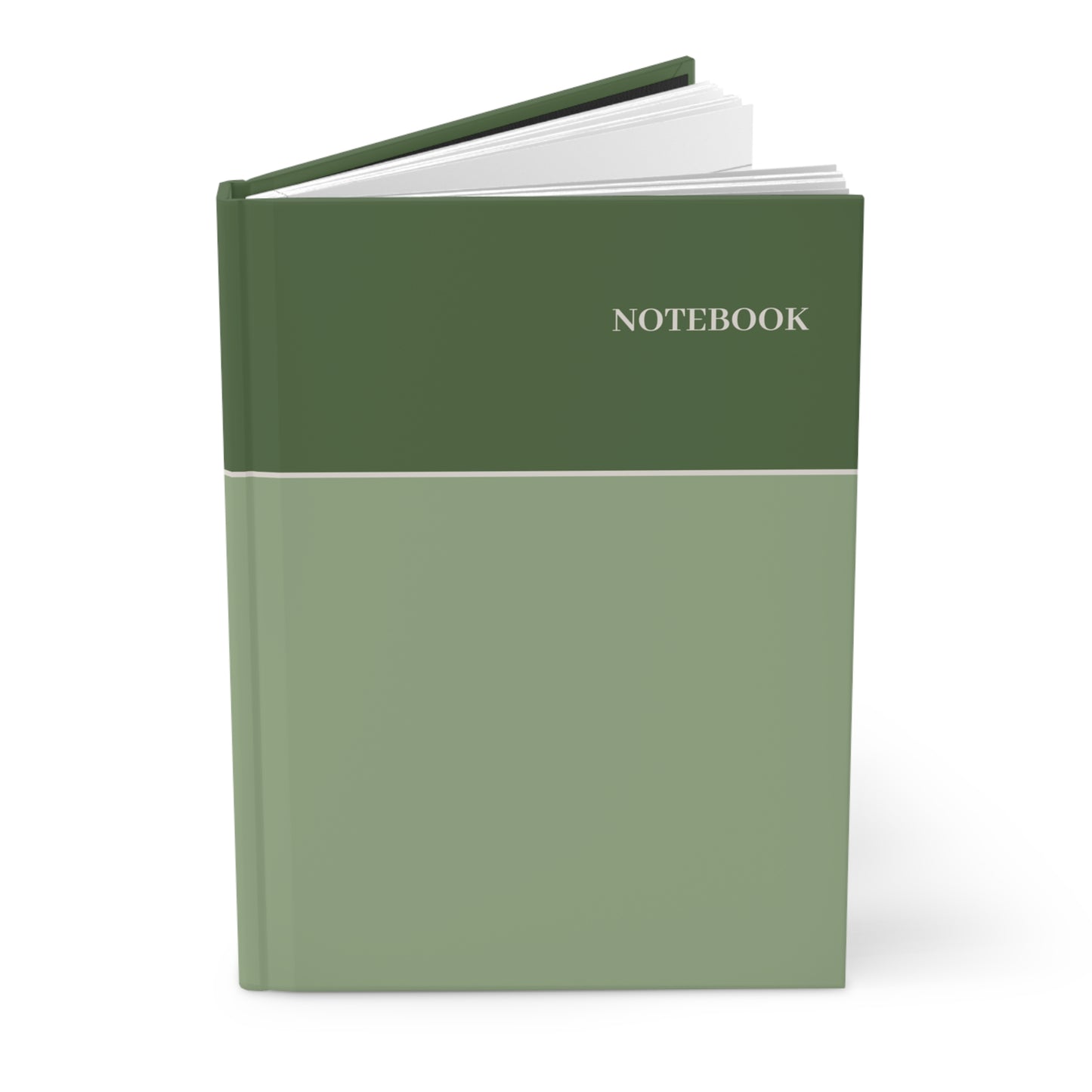 Stylish Green & Sage Notebook – Durable Hardcover Design
