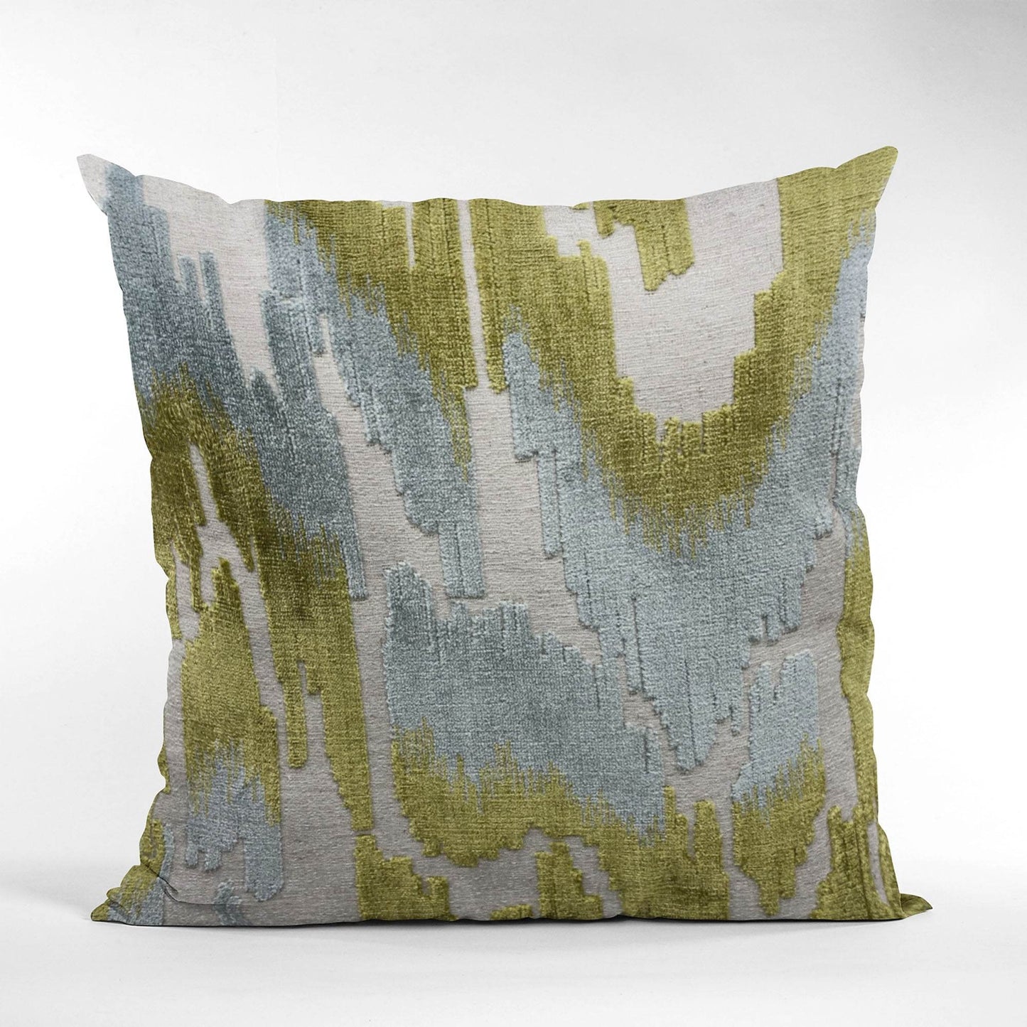 Decorative pillow with abstract pattern on a white background