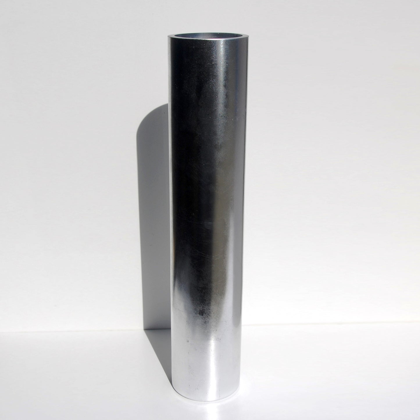 GILT 20" Silver Gilded Cylinder Vase – Handcrafted Decorative Accent - Purekind Living