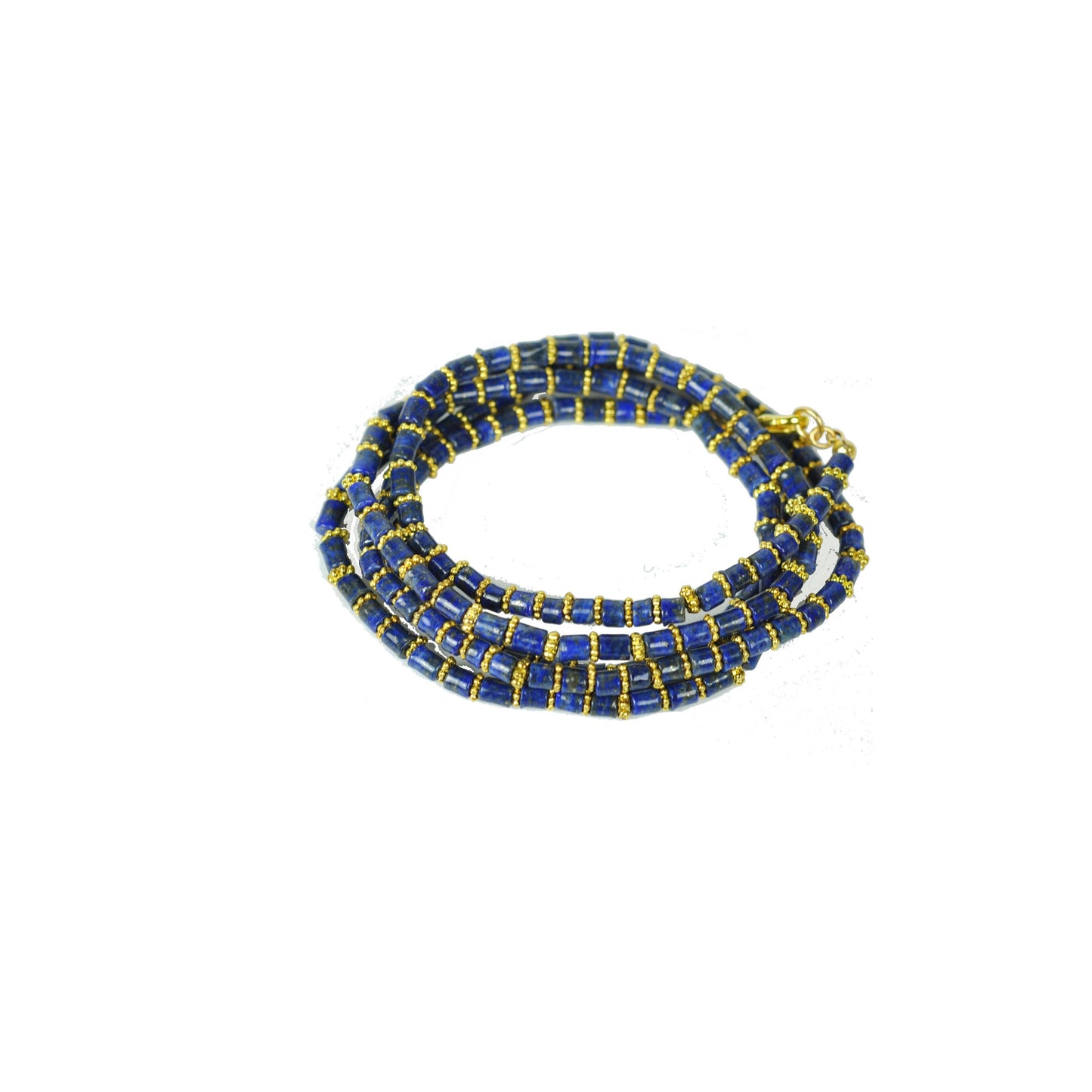 Lapis Lazuli Wrap Bracelet – Convertible Bracelet & Necklace - Purekind Living