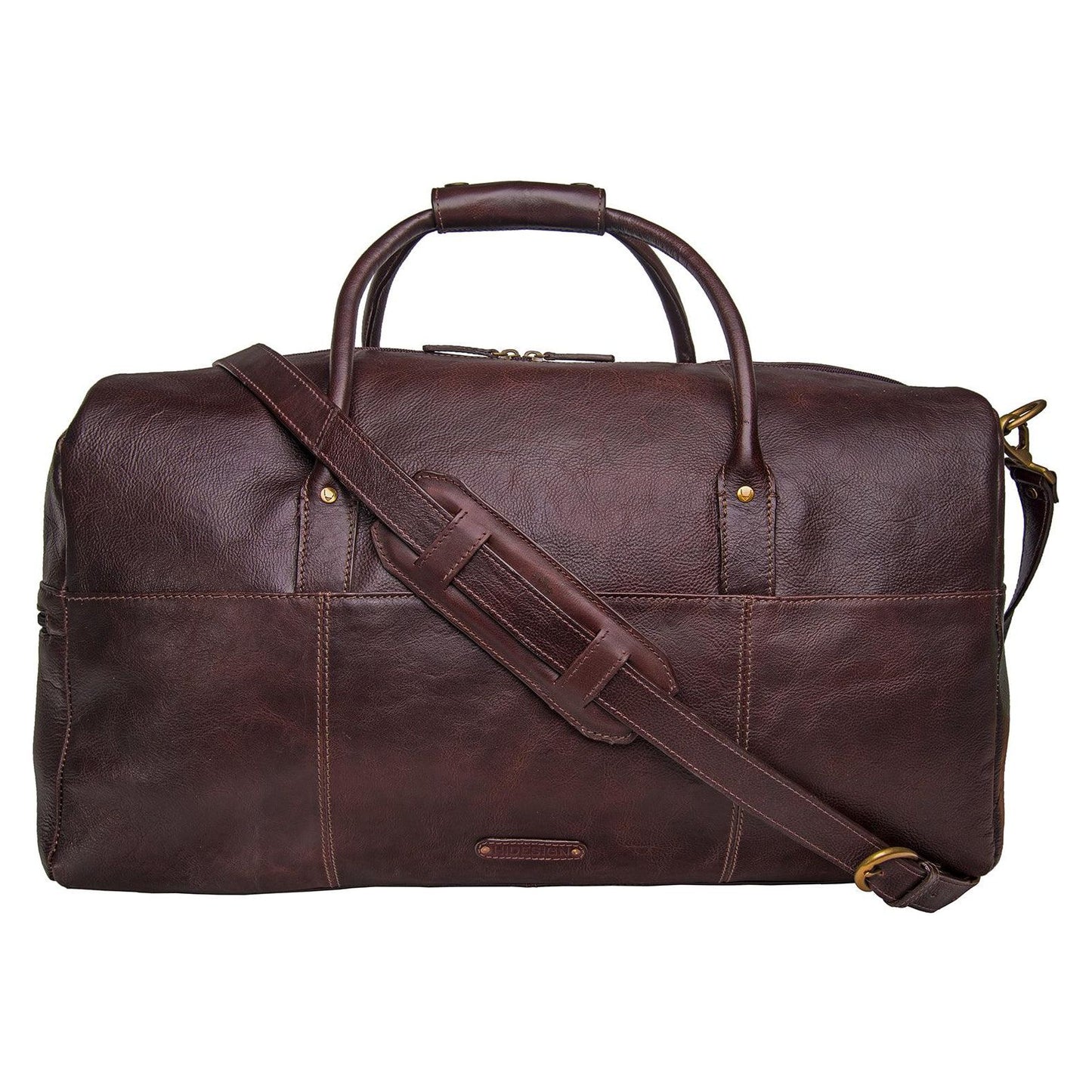 Hidesign Leather Weekend Duffle Bag – Carry-On with Adjustable Strap - Purekind Living