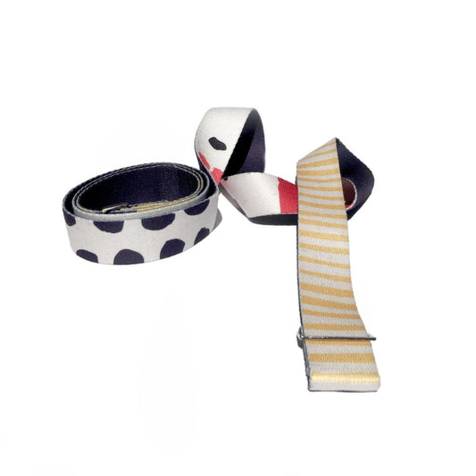 Leo Cotton Yoga Strap – Adjustable 60" with Metal Buckles - Purekind Living