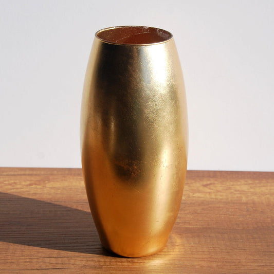 GILT 10” Gold Gilded Flower Vase – Handcrafted & Elegant Design - Purekind Living