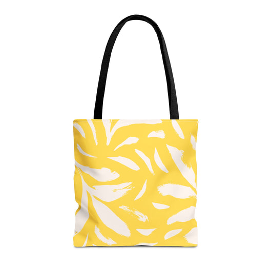 Brushstroke Tote Bag – Gold & Cream - PUREKIND