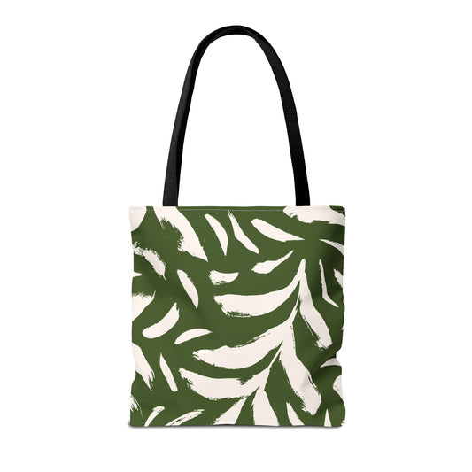 Brushstroke Tote Bag – Thyme & Cream - PUREKIND