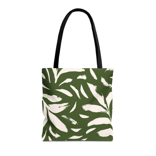 Brushstroke Tote Bag – Thyme & Cream - PUREKIND