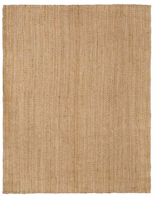 Braided Jute Rug – natural tan, handmade in India, flat weave, eco-friendly