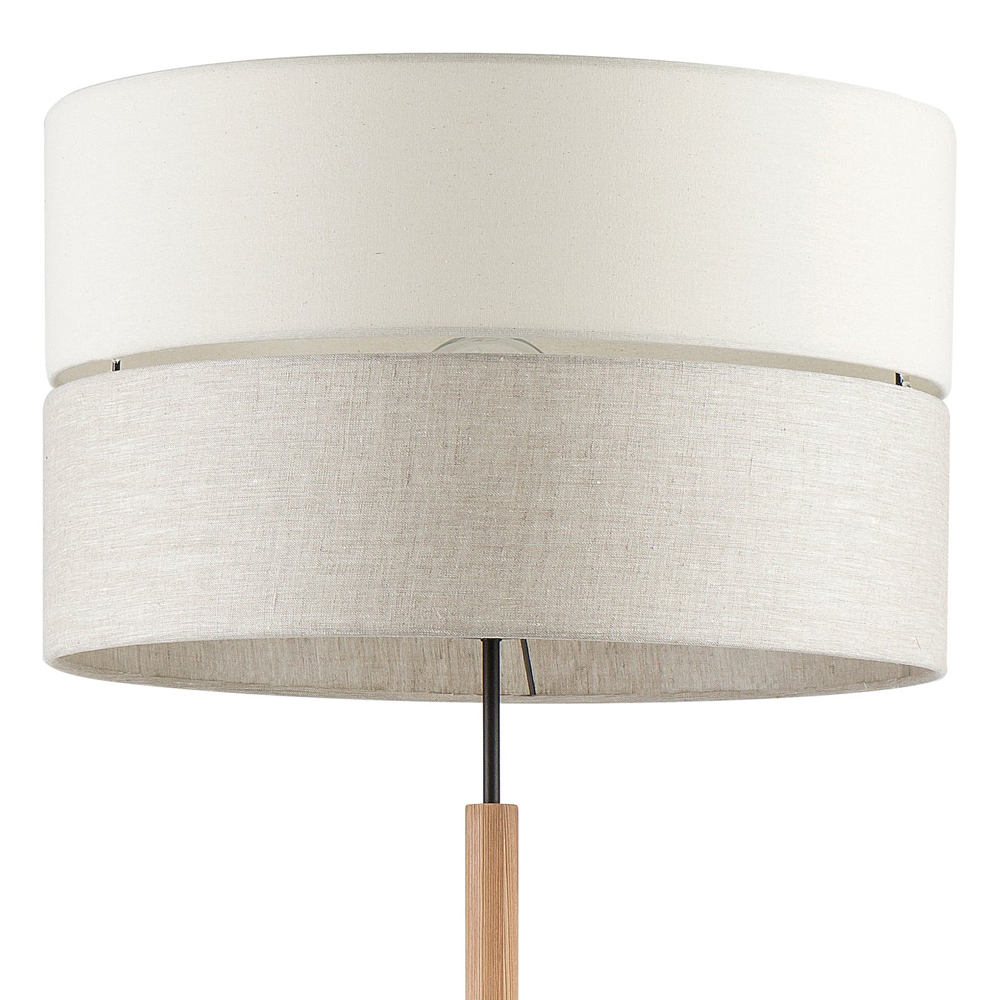 ECO Scandinavian floor lamp close-up of fabric shade