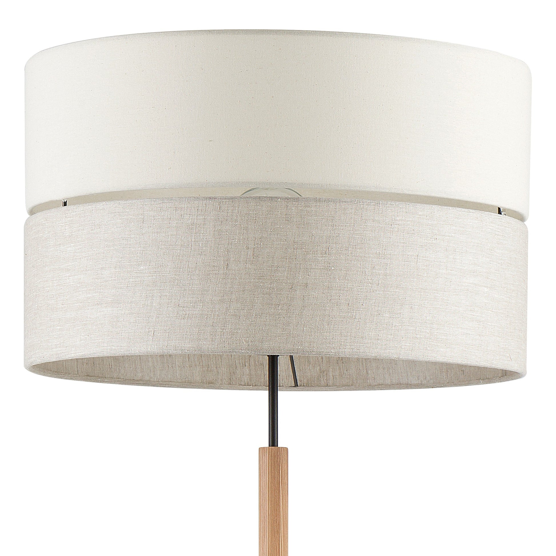 ECO Scandinavian floor lamp close-up of fabric shade