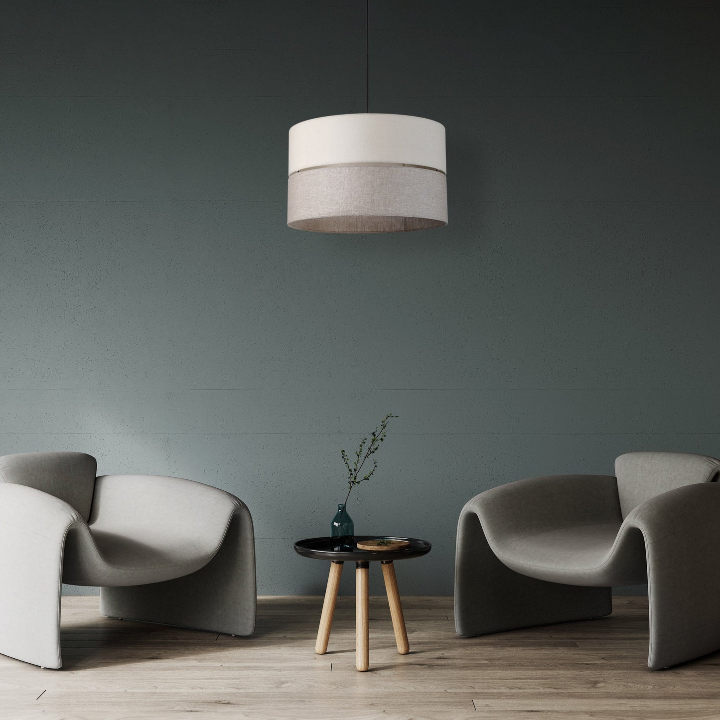 ECO pendant light in minimalist Scandinavian interior

