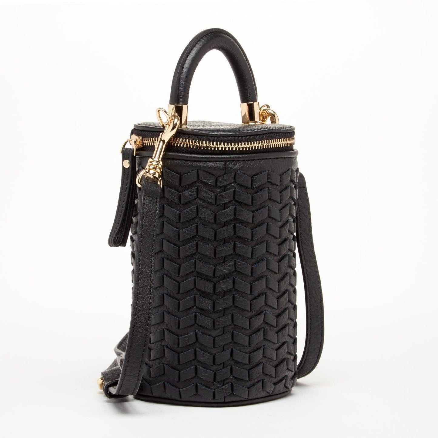 Elsa Black Basket Weave Leather Bag – Limited Edition by SUSU - Purekind Living