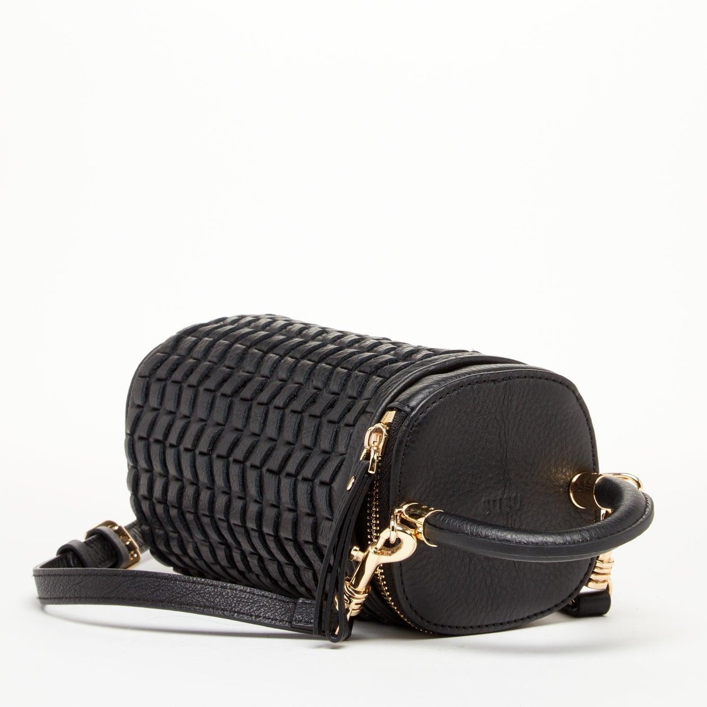 Elsa Black Basket Weave Leather Bag – Limited Edition by SUSU - Purekind Living