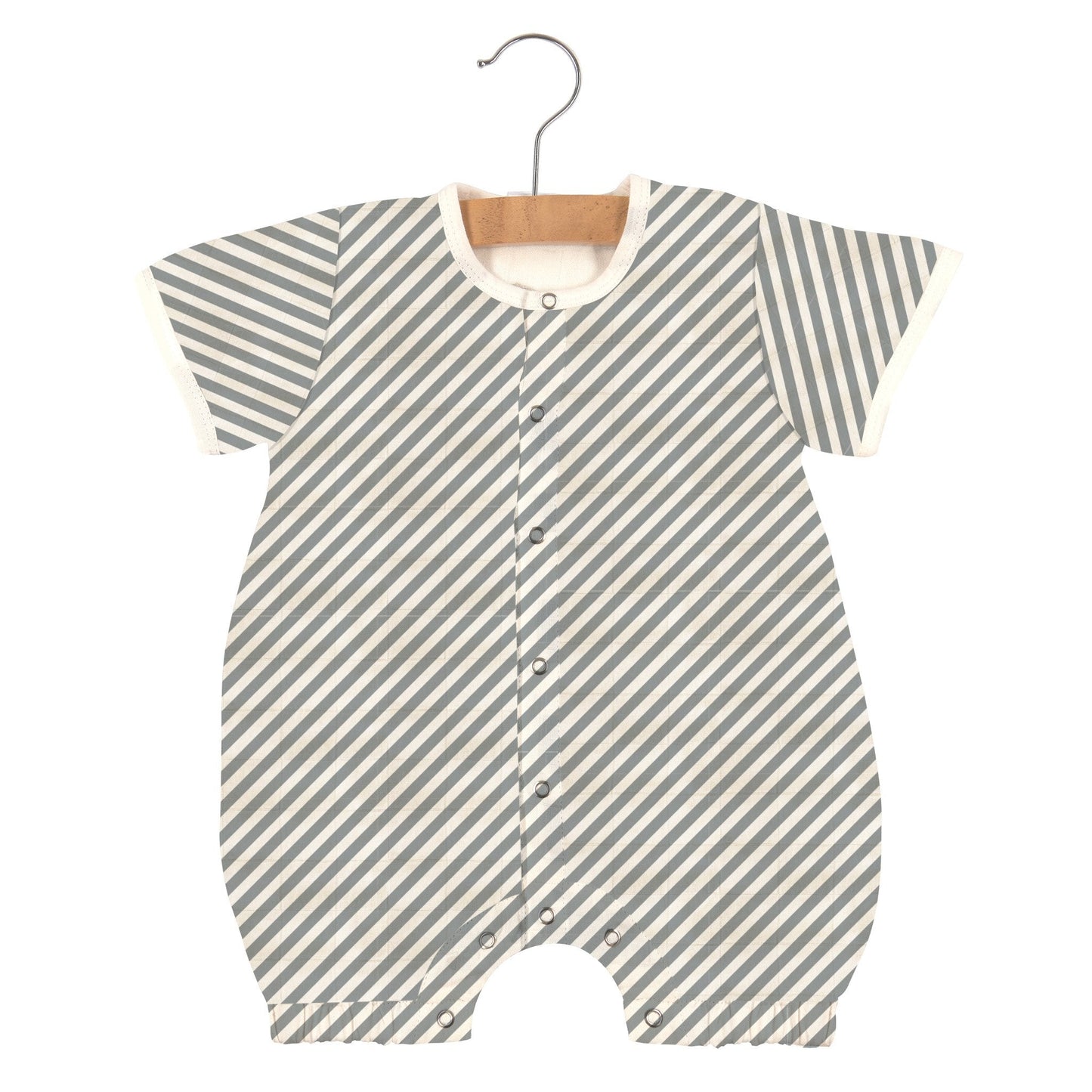 Finley Stripe Bamboo Baby Romper – Soft Breathable Newcastle Mini Romper