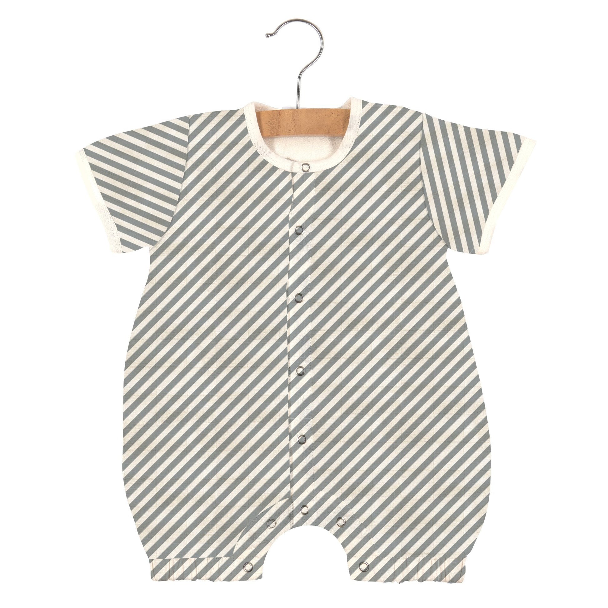 Finley Stripe Bamboo Baby Romper – Soft Breathable Newcastle Mini Romper