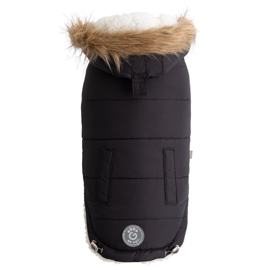 Urban Dog Parka with Sherpa Lining and Faux Fur Hood - PUREKIND
