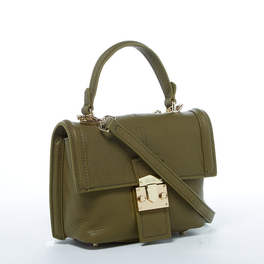 The Linda Olive Green Leather Crossbody Backpack Purse - PUREKIND
