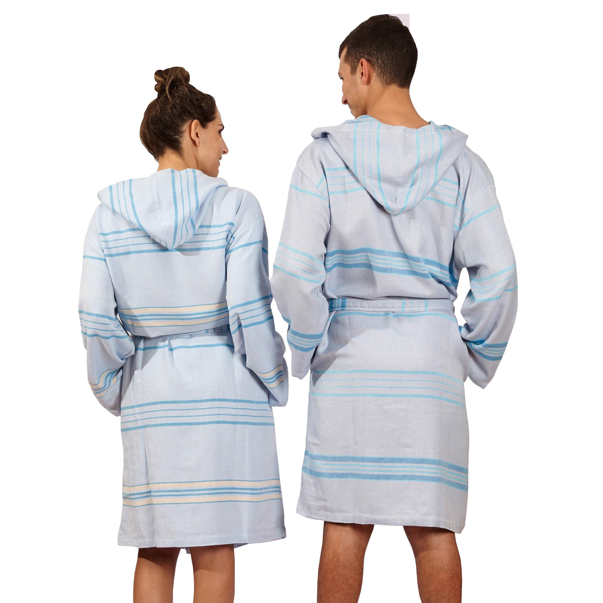 Eco-Friendly Beige Antalya Turkish Bathrobe – Lightweight & Quick-Drying - Purekind Living