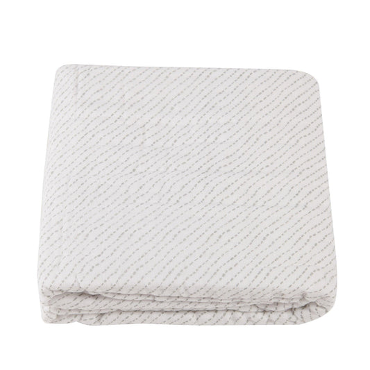 Spotted Wave Muslin Blanket – 100% Natural Cotton, Soft & Lightweight - Purekind Living