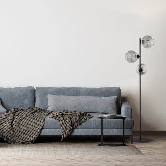CUBUS Scandinavian Floor Lamp Styled in Living Room

