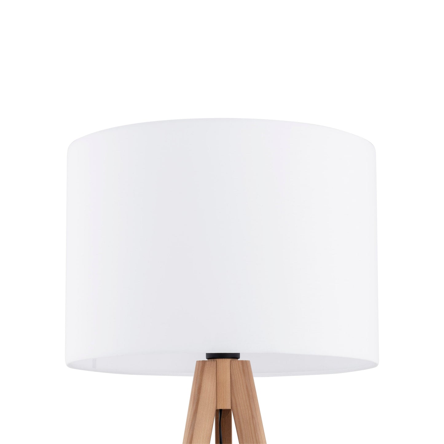 Close-up of white fabric lampshade on GRAND lamp

