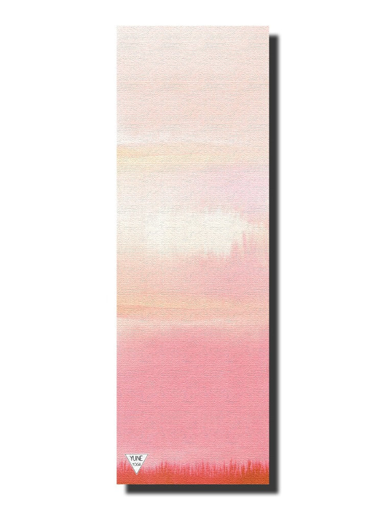 Sunrise Pink Gradient Yoga Mat – 6mm Eco-Friendly, Non-Slip - PUREKIND