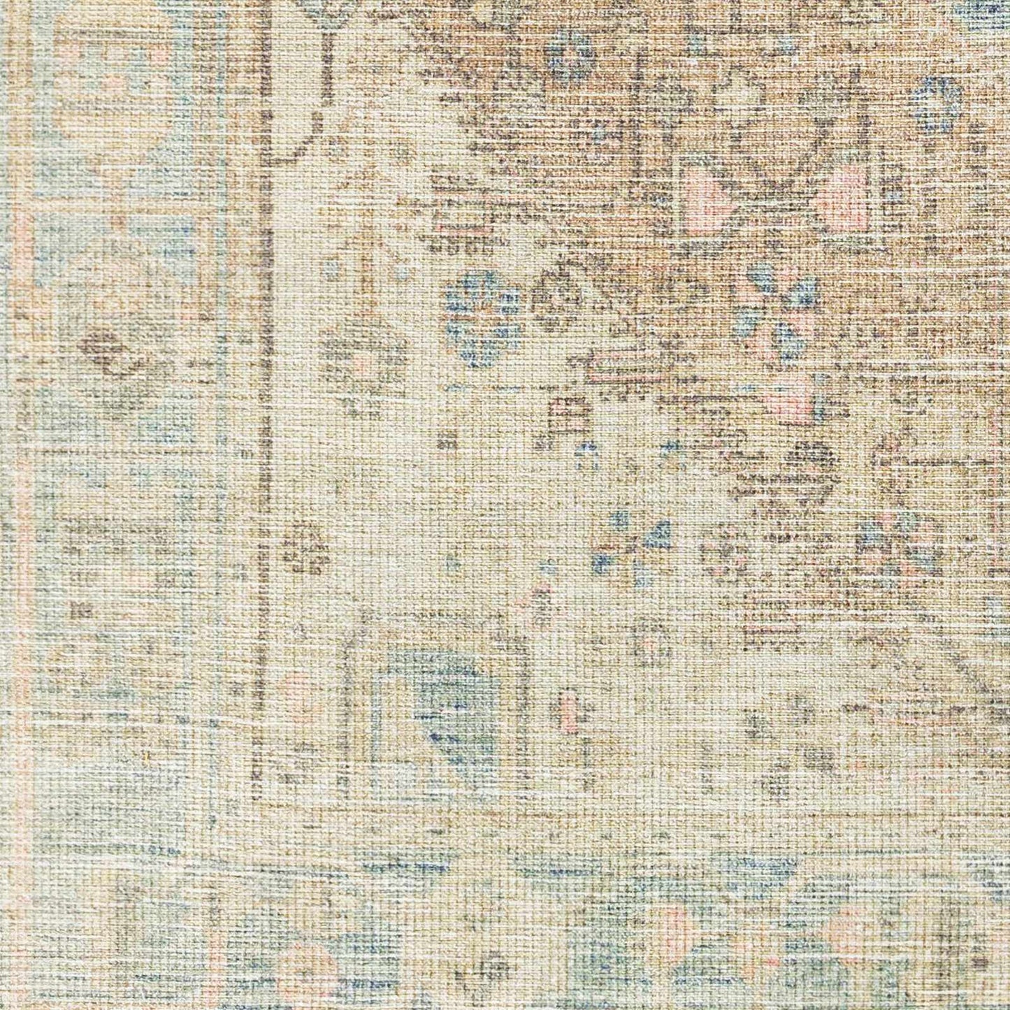 Textured fabric pattern with earthy tones and subtle floral designs